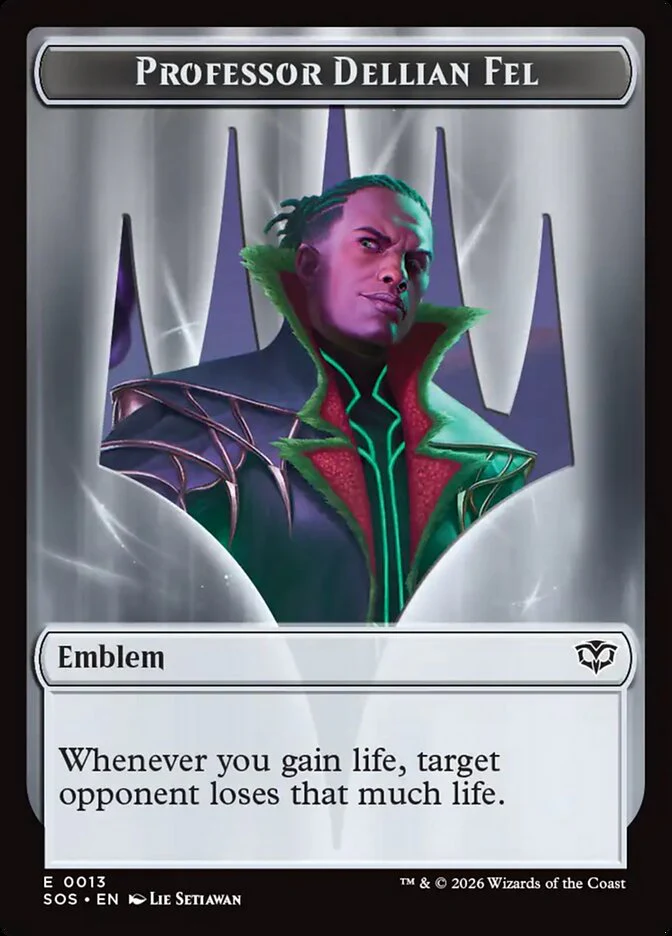 Professor Dellian Fel Emblem (Foil)