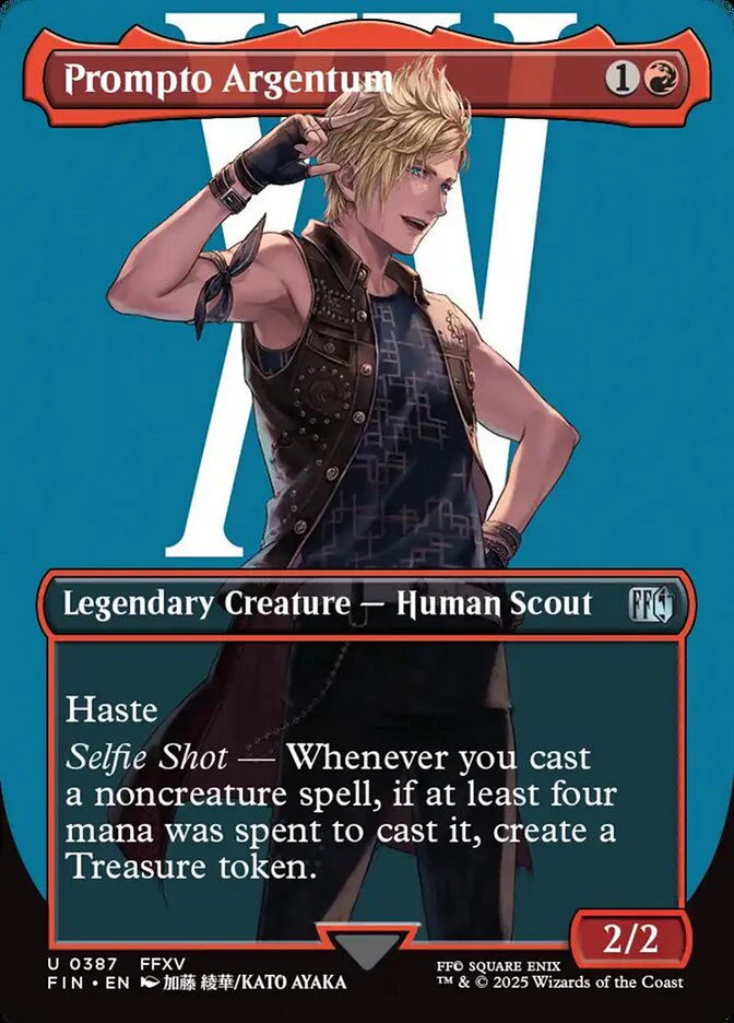 Prompto Argentum - Borderless - Full Art - Inverted - Legendary (Foil)