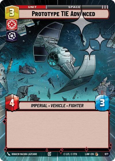 Prototype TIE Advanced (Hyperspace) - Foil