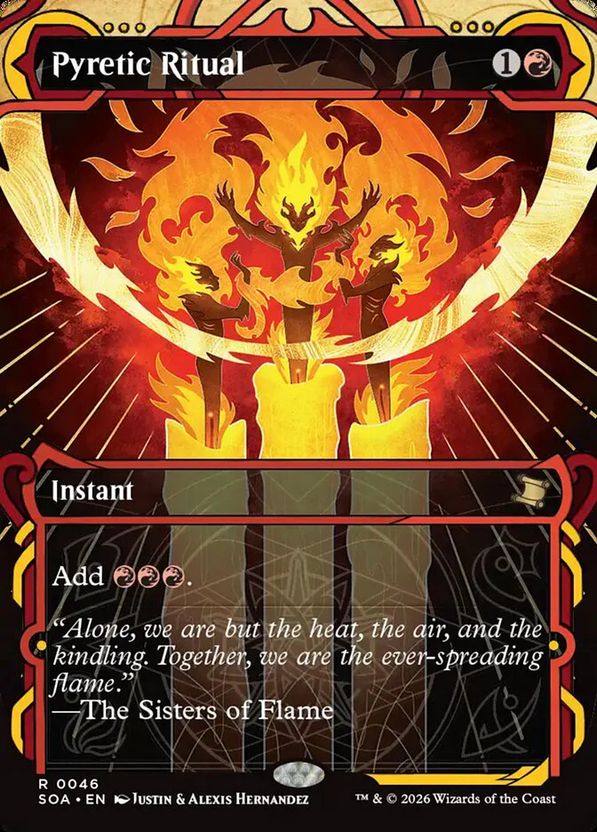 Pyretic Ritual - Borderless - Inverted - Showcase (Foil)
