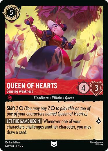Queen of Hearts - Sensing Weakness - Foil