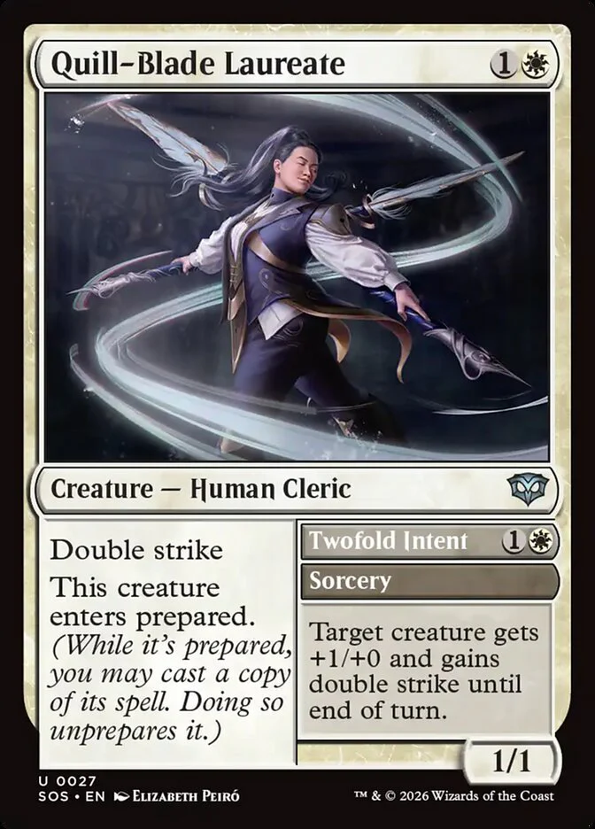 Quill-Blade Laureate // Twofold Intent (Foil)