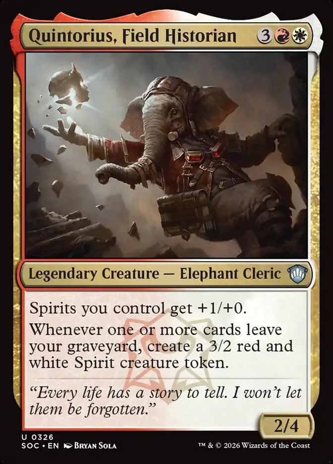 Quintorius, Field Historian - Legendary