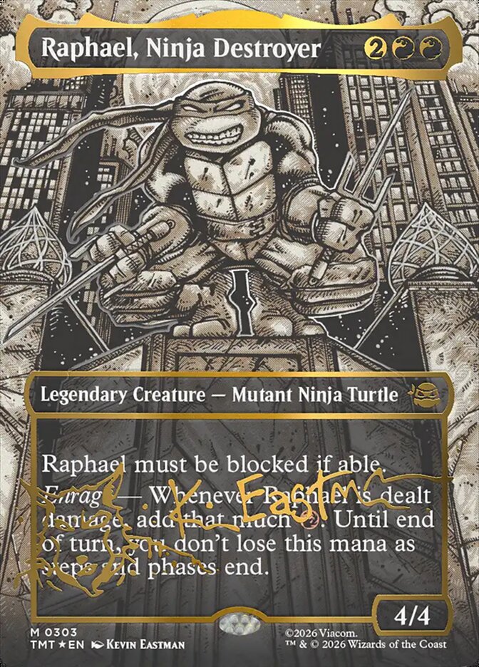 Raphael, Ninja Destroyer - Borderless - Inverted - Legendary (Foil)