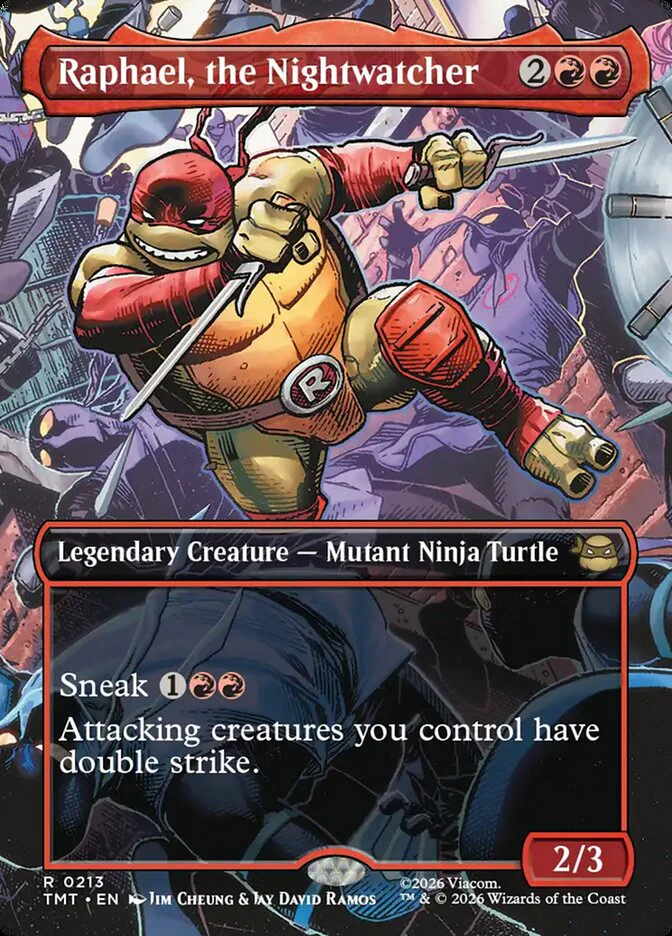 Raphael, the Nightwatcher - Borderless - Full Art - Inverted - Legendary