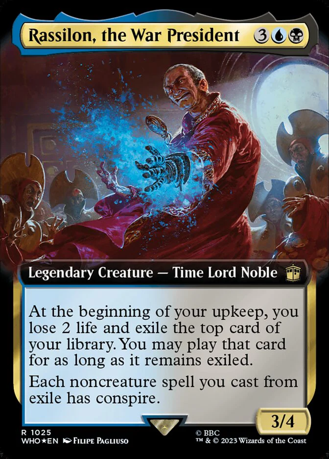 Rassilon, the War President - Extended Art - Legendary - Surge Foil (Foil)