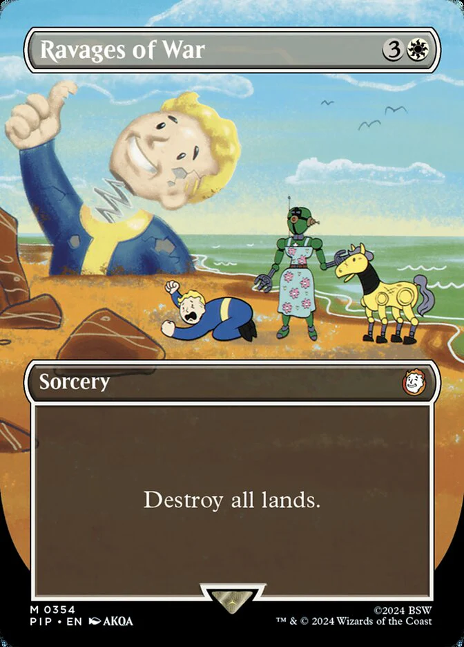 Ravages of War - Borderless - Full Art - Inverted