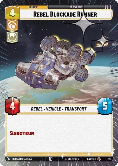 Rebel Blockade Runner (Hyperspace) - Foil