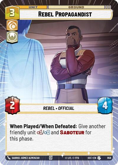 Rebel Propagandist (Hyperspace) - Foil