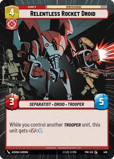 Relentless Rocket Droid  (Hyperspace) - Foil