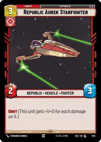Republic Aurek Starfighter - Foil