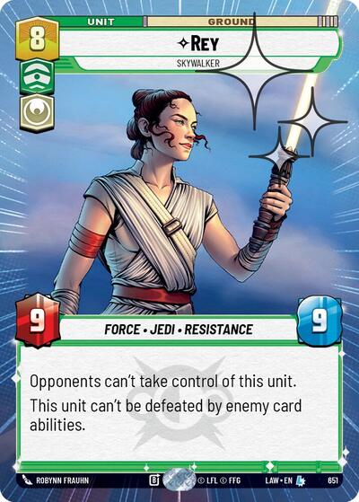 Rey - Skywalker (Hyperspace) - Foil