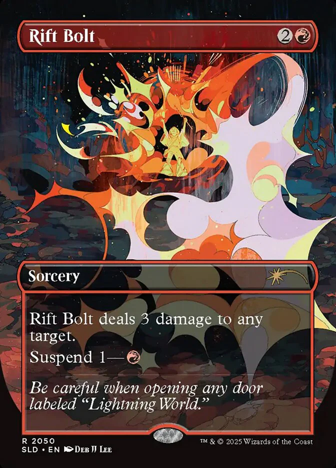 Rift Bolt - Borderless - Full Art - Inverted (Foil)