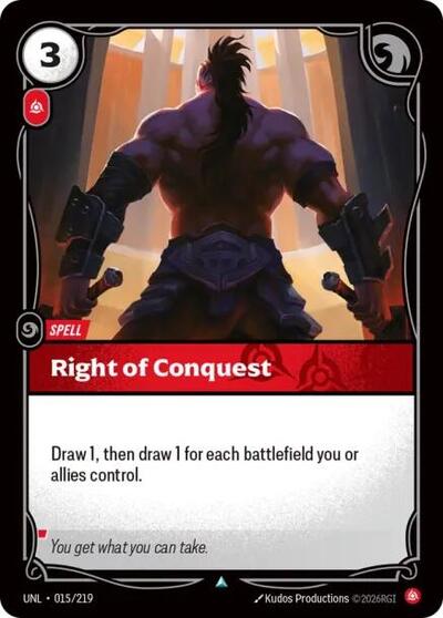 Right of Conquest - Foil