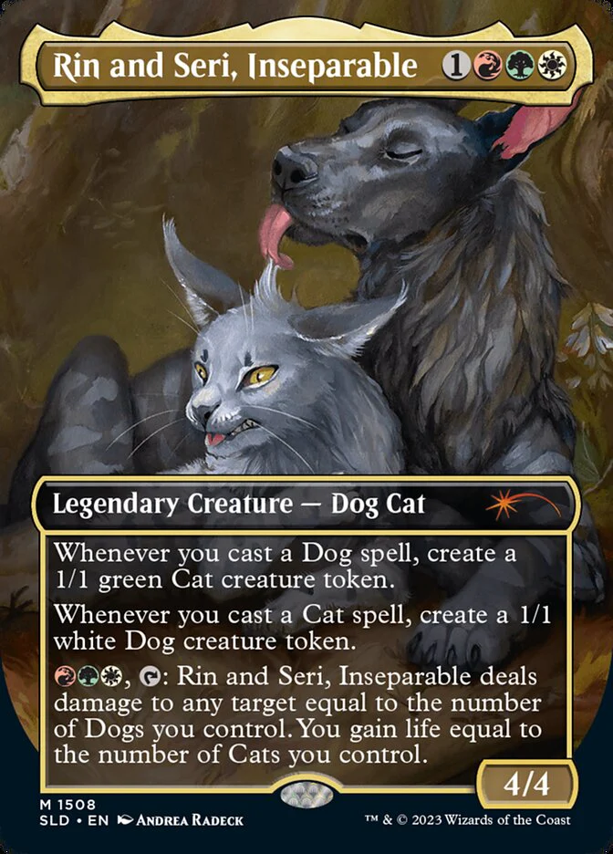 Rin and Seri, Inseparable // Rin and Seri, Inseparable - Borderless - Full Art - Legendary - Inverted (Foil)