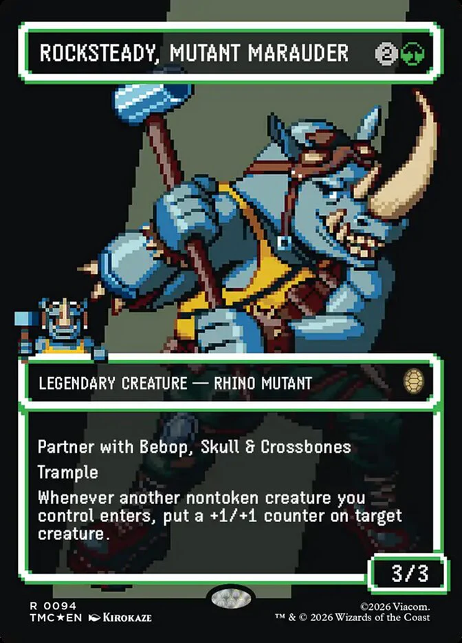 Rocksteady, Mutant Marauder - Borderless - Full Art - Inverted - Legendary (Foil)