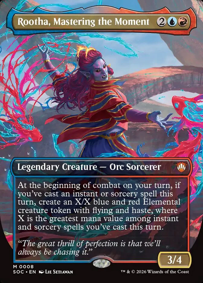 Rootha, Mastering the Moment - Borderless - Full Art - Inverted - Legendary (Foil)