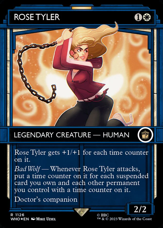Rose Tyler - Borderless - Inverted - Legendary - Showcase - Surge Foil (Foil)