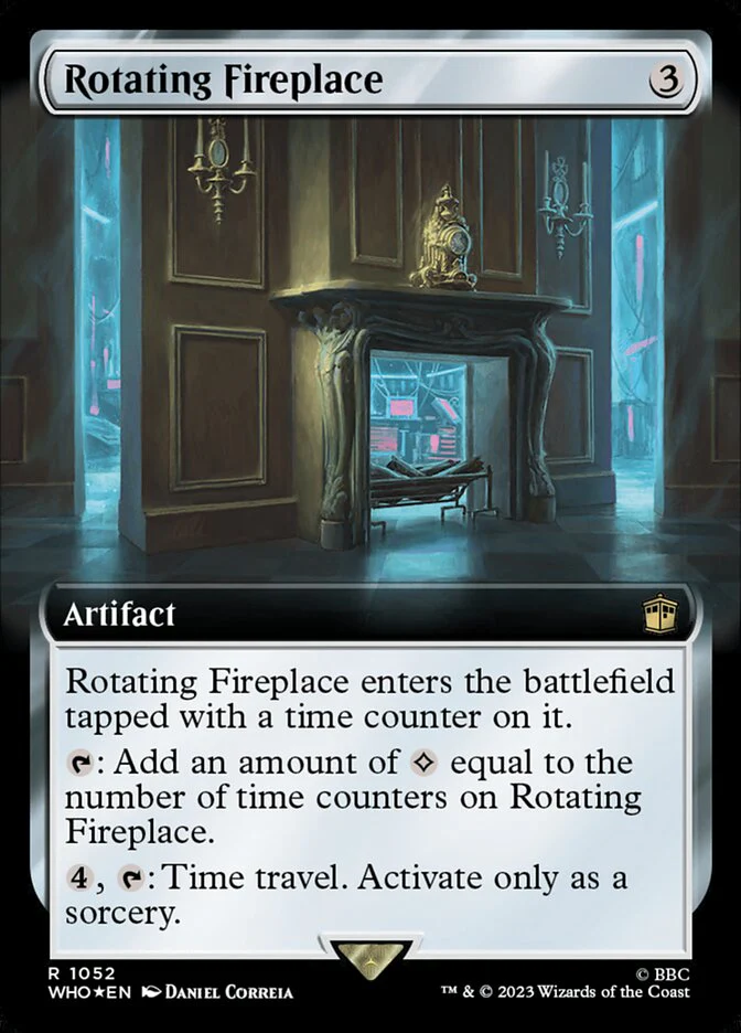 Rotating Fireplace - Extended Art - Surge Foil (Foil)