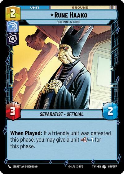 Rune Haako - Scheming Second  - Foil