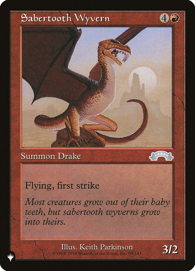 Sabertooth Wyvern - Retro Frame