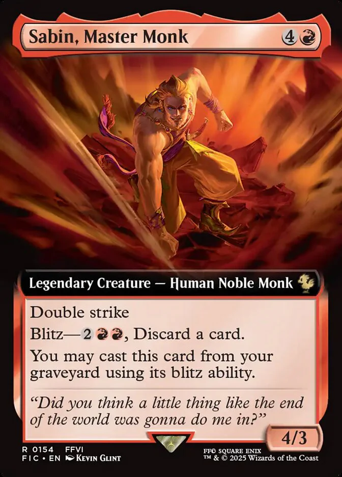 Sabin, Master Monk - Extended Art - Legendary