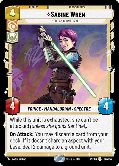 Sabine Wren - You Can Count On Me  - Foil