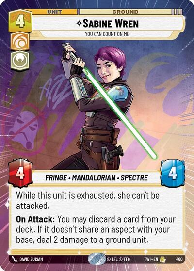 Sabine Wren - You Can Count On Me  (Hyperspace) - Foil