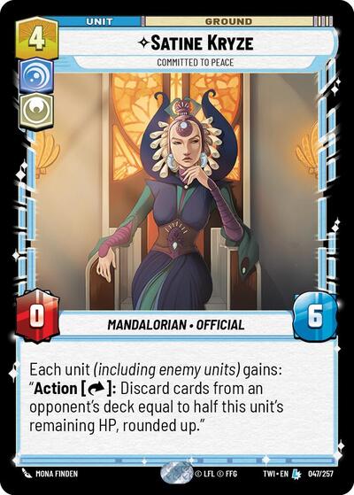 Satine Kryze - Committed to Peace  - Foil