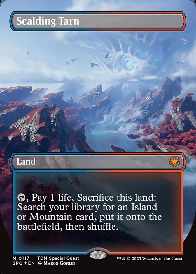 Scalding Tarn - Borderless - Full Art - Inverted (Foil)