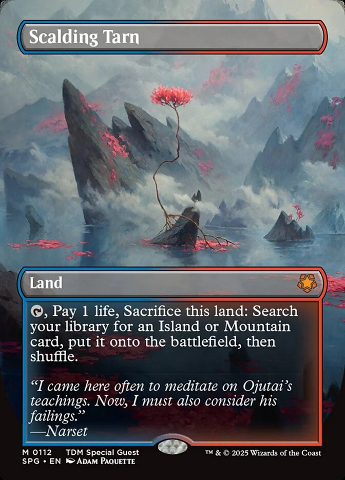 Scalding Tarn - Borderless - Full Art - Inverted