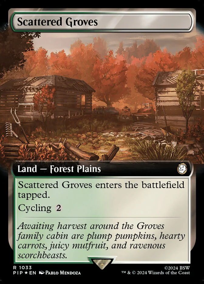 Scattered Groves - Extended Art - Surge Foil (Foil)