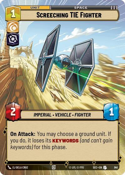 Screeching TIE Fighter (Hyperspace) - Foil