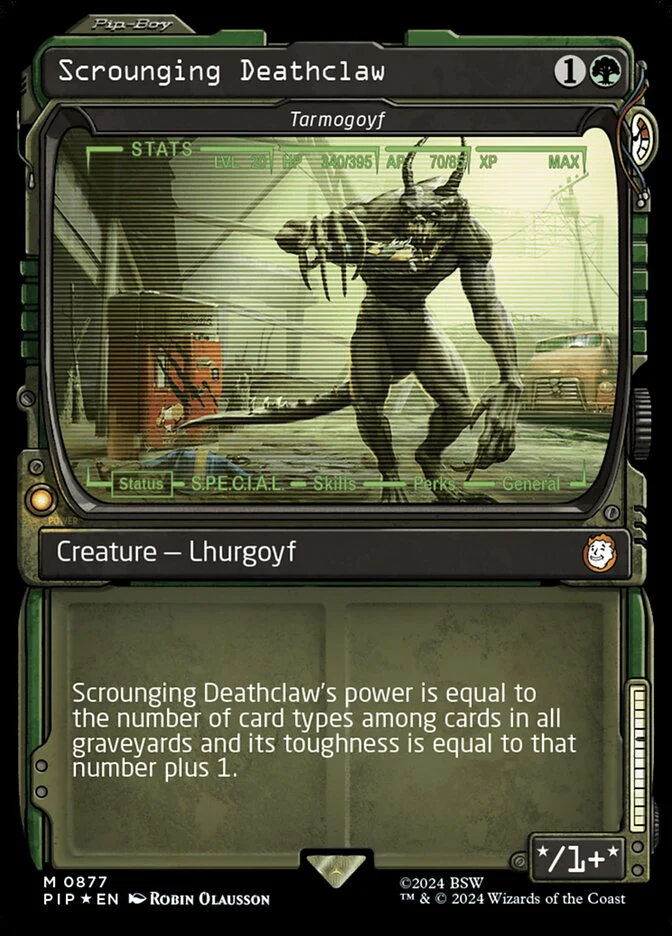 Scrounging Deathclaw - Tarmogoyf - Inverted - Showcase - Surge Foil (Foil)