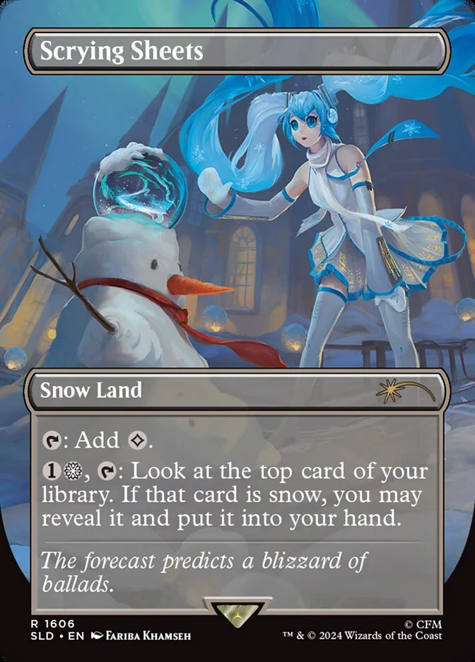 Scrying Sheets - Borderless - Full Art - Inverted