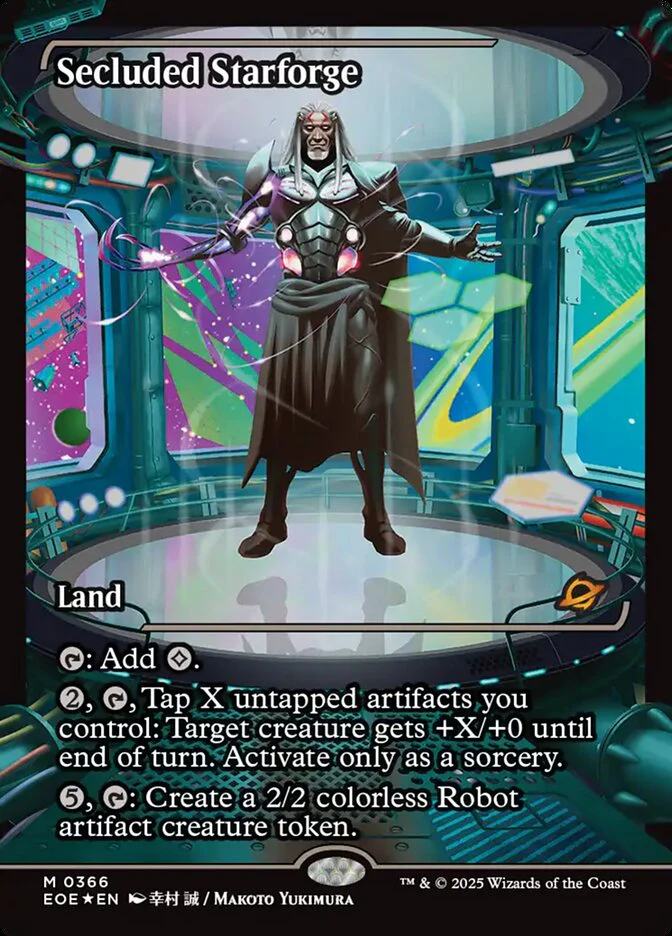 Secluded Starforge - Borderless - Full Art - Inverted (Foil)