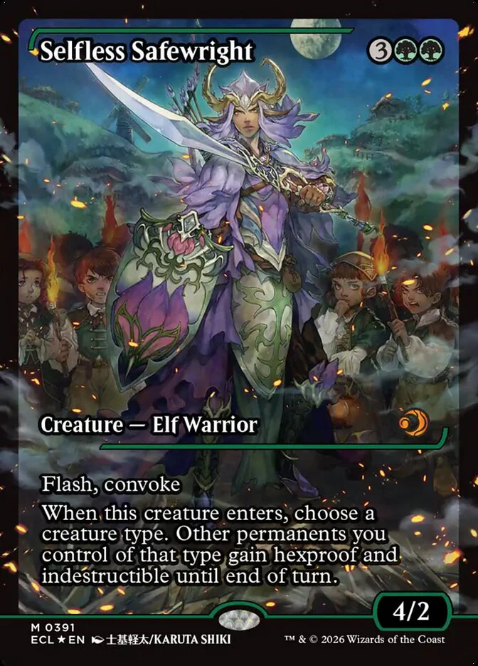 Selfless Safewright - Full Art - Inverted - Showcase (Foil)