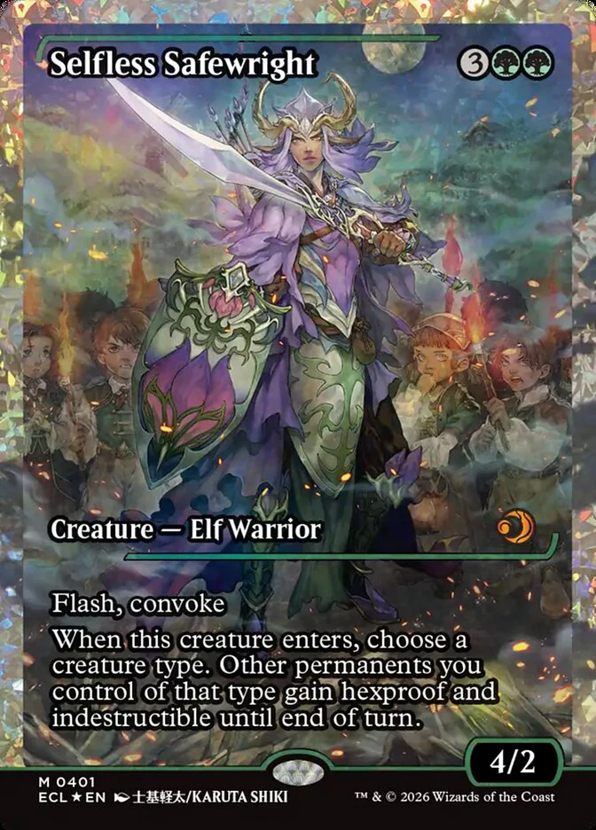 Selfless Safewright - Full Art - Inverted - Showcase (Foil)