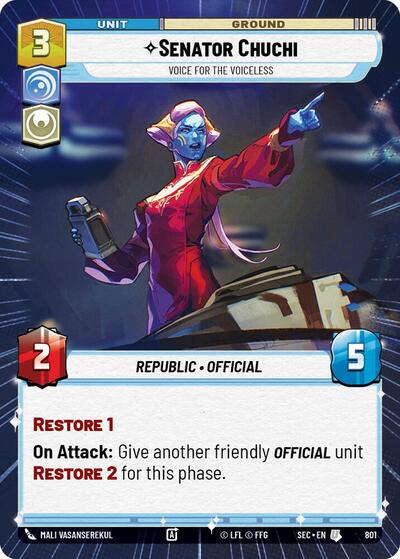 Senator Chuchi - Voice for the Voiceless (Hyperspace) - Foil