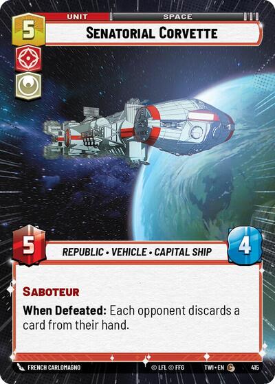 Senatorial Corvette  (Hyperspace) - Foil