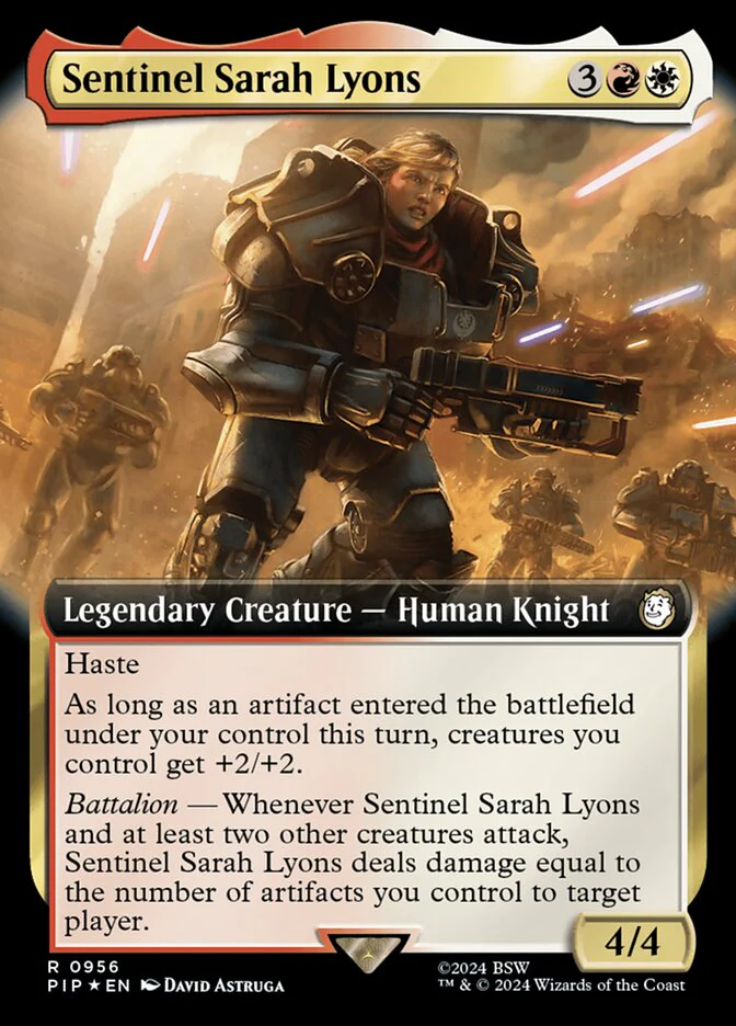 Sentinel Sarah Lyons - Extended Art - Legendary - Surge Foil (Foil)