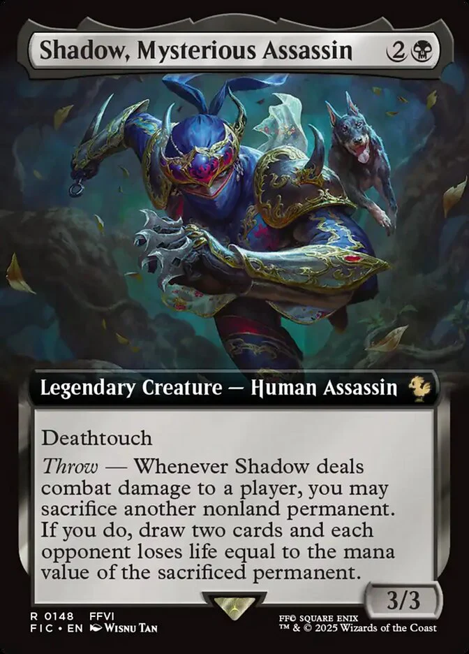 Shadow, Mysterious Assassin - Extended Art - Legendary