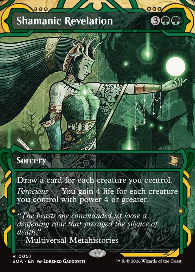 Shamanic Revelation - Borderless - Inverted - Showcase (Foil)