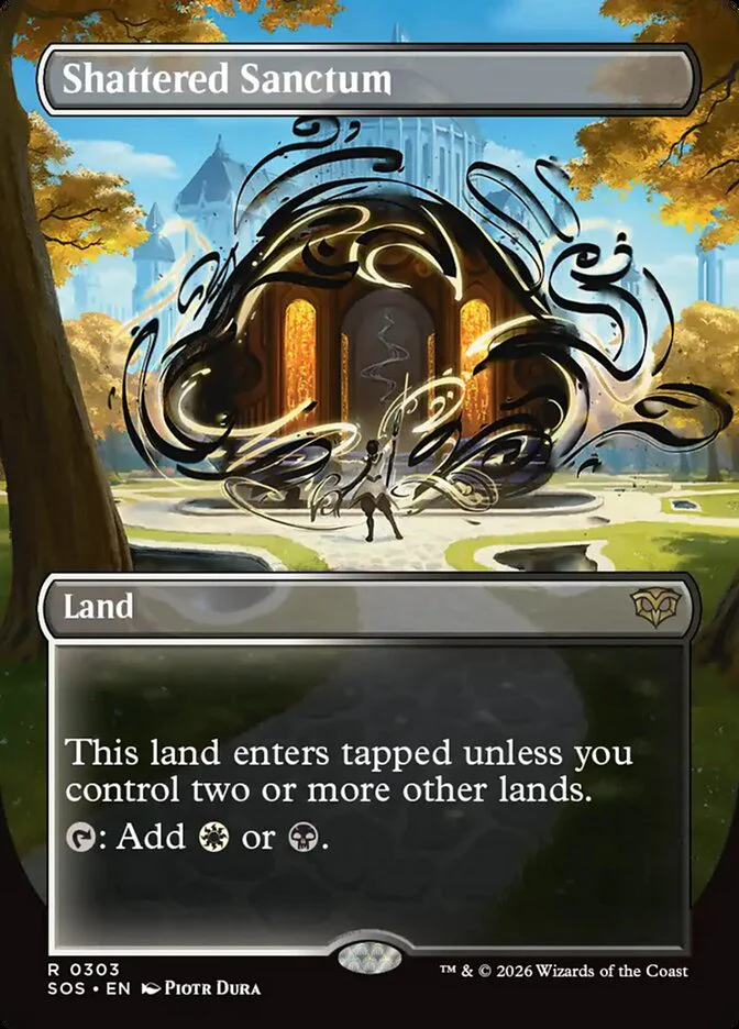 Shattered Sanctum - Borderless - Full Art - Inverted