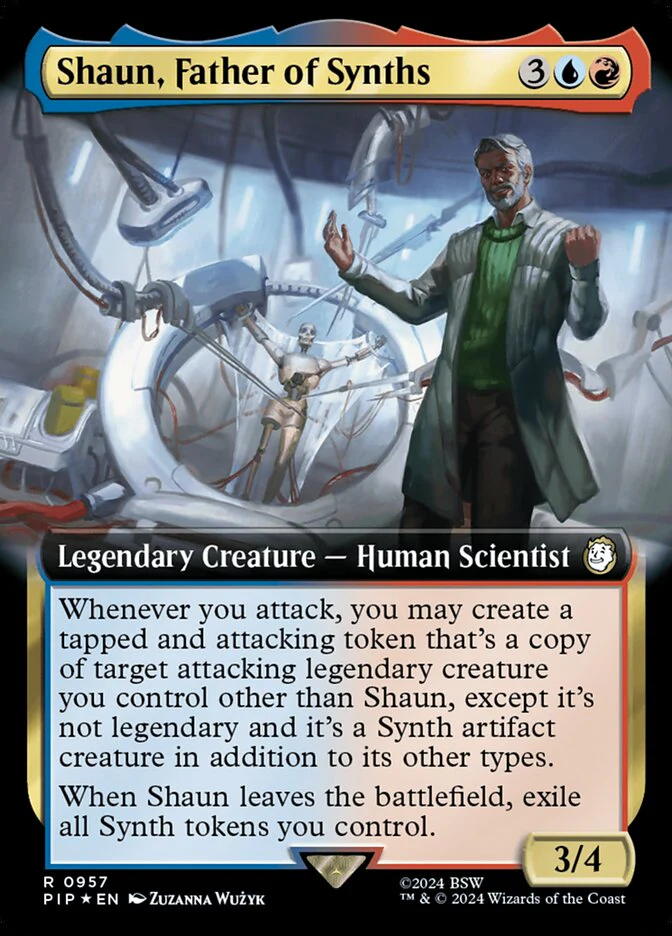 Shaun, Father of Synths - Extended Art - Legendary - Surge Foil (Foil)