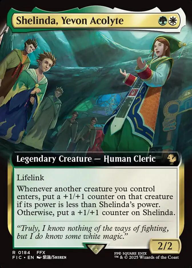 Shelinda, Yevon Acolyte - Extended Art - Legendary