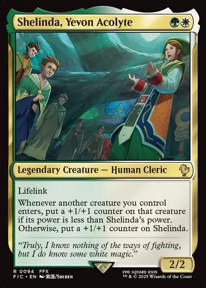 Shelinda, Yevon Acolyte - Legendary