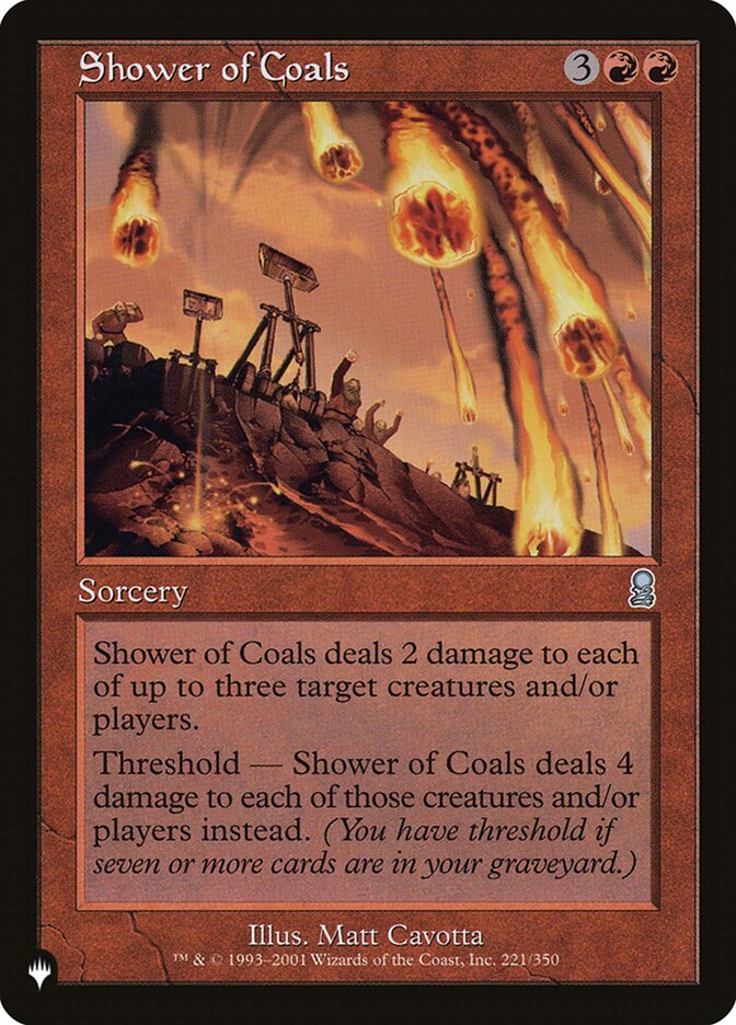 Shower of Coals - Retro Frame