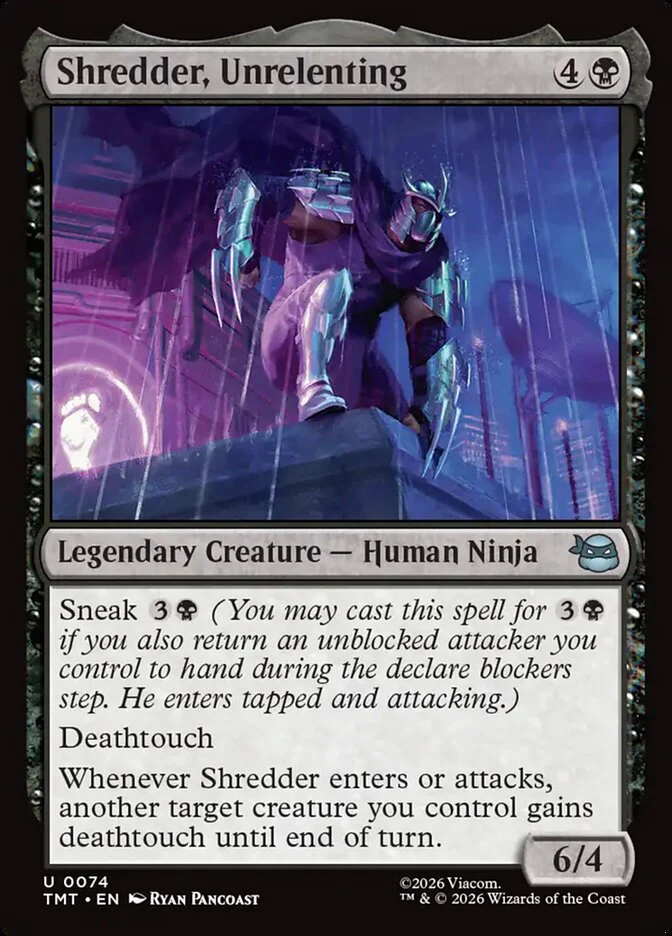 Shredder, Unrelenting - Legendary (Foil)