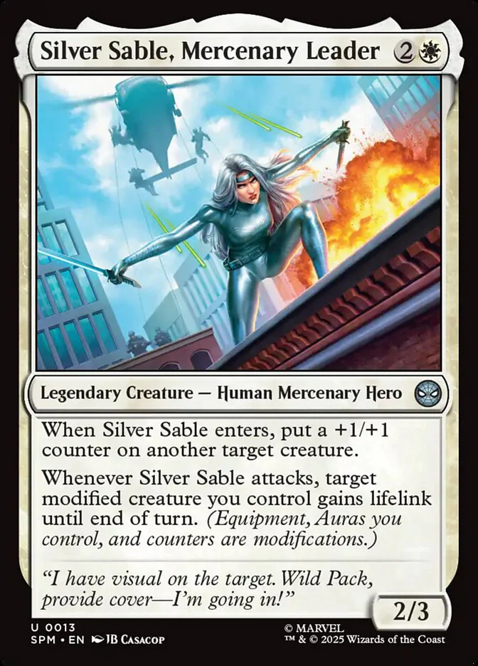 Silver Sable, Mercenary Leader - Legendary (Foil)